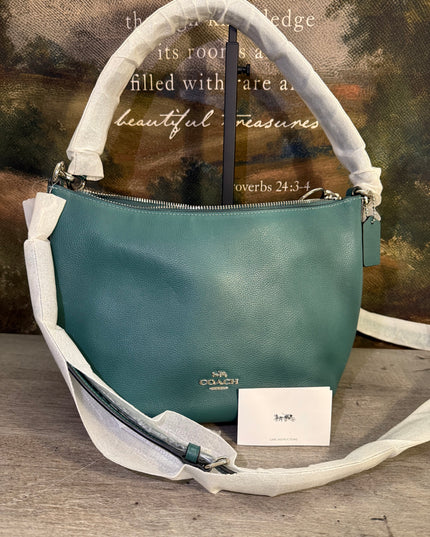 COACH Small Skylar Hobo - Rare Dark Turquoise NWT