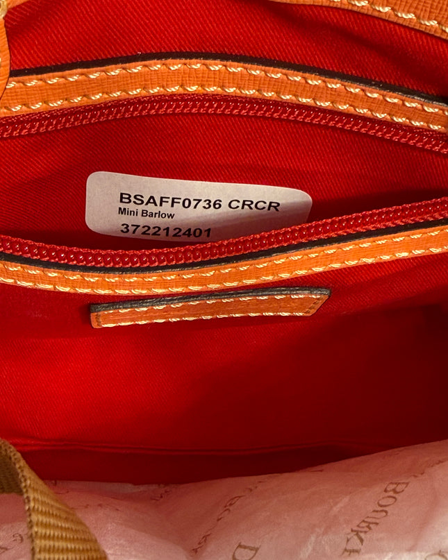 Dooney & Bourke Mini Barlow Satchel – Coral Pebbled Leather Crossbody