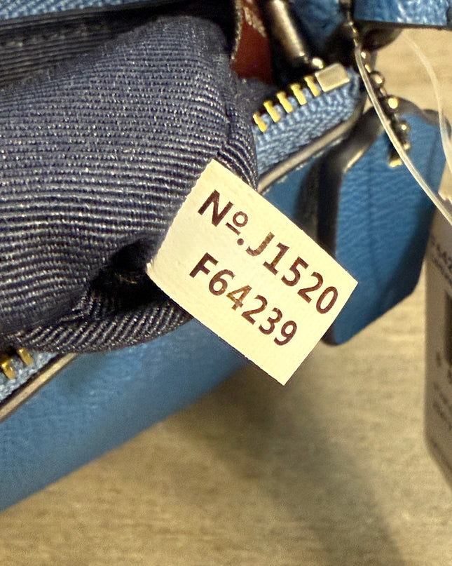 Coach Corner Zip Wristlet – Star Canyon Print Blue Leather (F64239)