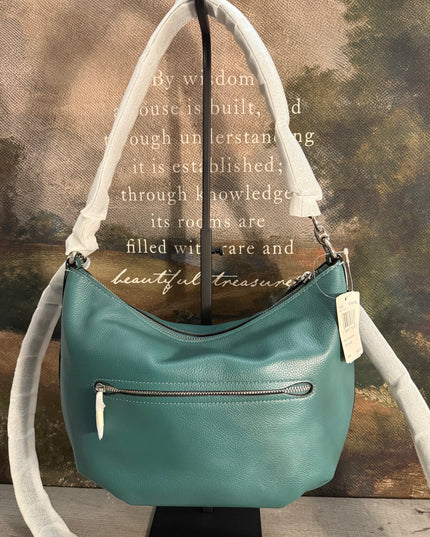 COACH Small Skylar Hobo - Rare Dark Turquoise NWT