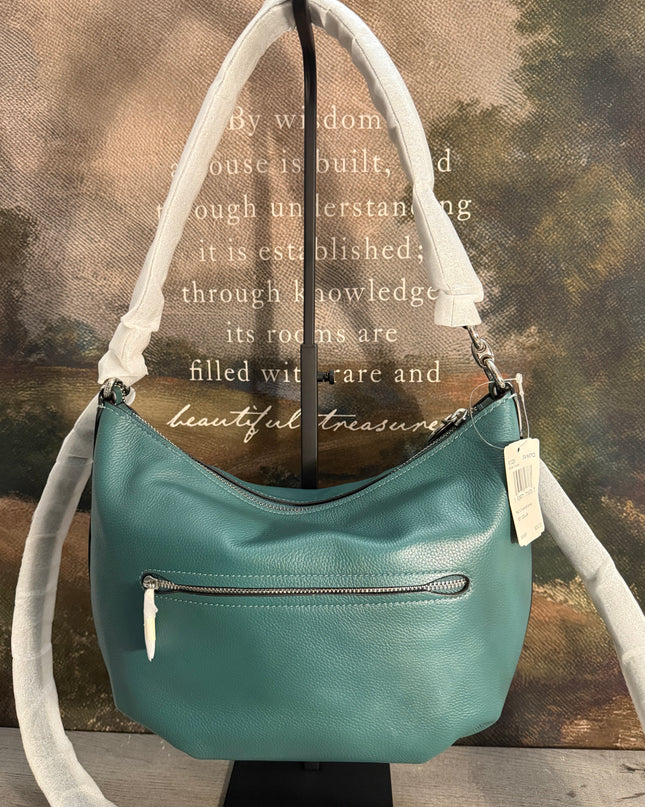 COACH Small Skylar Hobo - Rare Dark Turquoise NWT