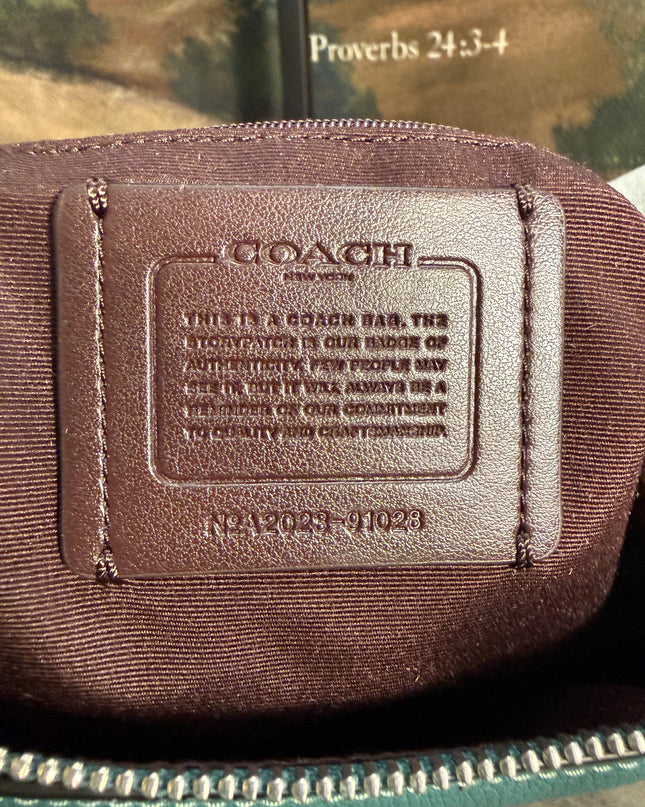 COACH Small Skylar Hobo - Rare Dark Turquoise NWT