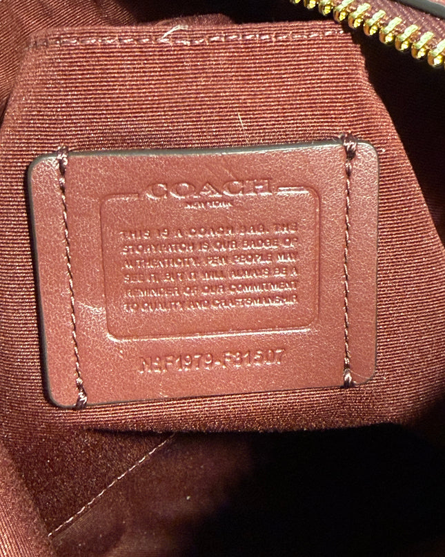 Coach Abby Leather Duffle Crossbody Bag – Wine Pebbled Leather (F31507)