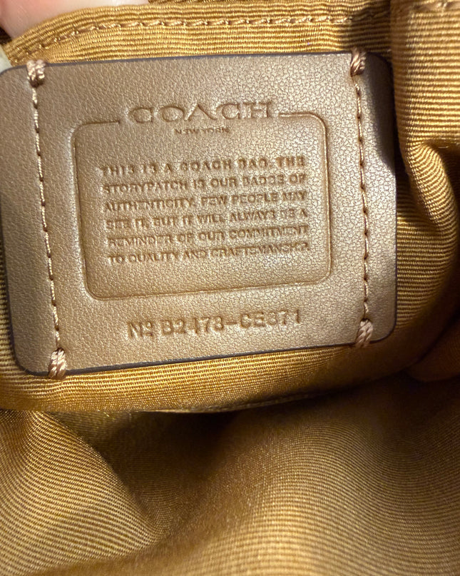 Coach Mini Rowan File Crossbody Bag – Bright Green Pebbled Leather (CE871)