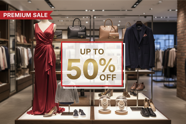 <h2>Sale<br/><span style="text-decoration:underline">Items up to 50% off.</span></h2>